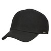 Wigens Kent 100% Wool Baseball Cap with Earflaps Black