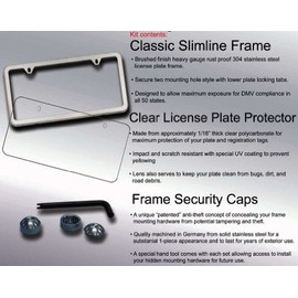 Camisasca Platesafe License Plate Frame Kit