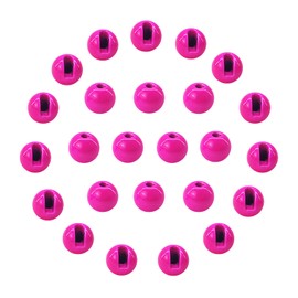 EUPHENG 25 PC Slotted Tungsten Beads Fly Tying Beads Head for Nymph Fishing Materials 12 Colors / 5 Sizes