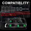 PIT66 LED DRL Headlight Assembly Compatible with 1999-2002 Chevy Silverado