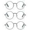 EYE ZOOM 3 Pack Round Metal Frame Blue Light Blocking