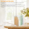 Pack of 4 Beech Wood Bookends, 2 Pairs Book Holders