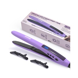 YeCheer 3D Floating Hair Straightener for Women, 1" Flat Iron with Vibrating Ceramic Plate - Ionic Technology & Volcanic Mineral for Moisturzing, Straightener and Curler, 10 Heat Settings