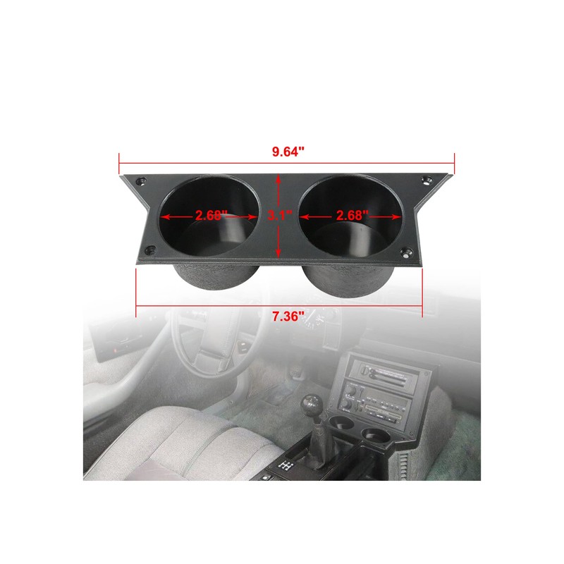 3rd Third Gen Camaro Dual Cup Holder Compatible with 1982-1992