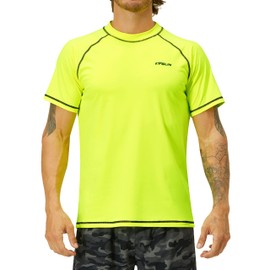 Camisetas de natación para hombre, protección solar UPF 50+, de secado rápido, protección solar, protección solar, protección contra erupciones para exteriores, playa y pesca