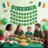 5pcs St Patricks Day Banner Green Glitter Saint Patricks Day