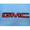 Auto Rear Tailgate GMC Red Black OVERLAY Emblem Badge Fit
