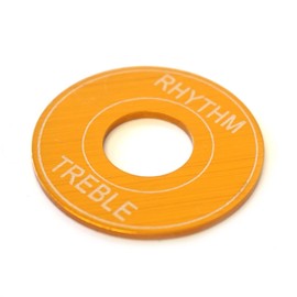 Guitar Anatomy Les Paul Metal Switch Plate - Rhythm Treble Pickup Selector Ring - Gold