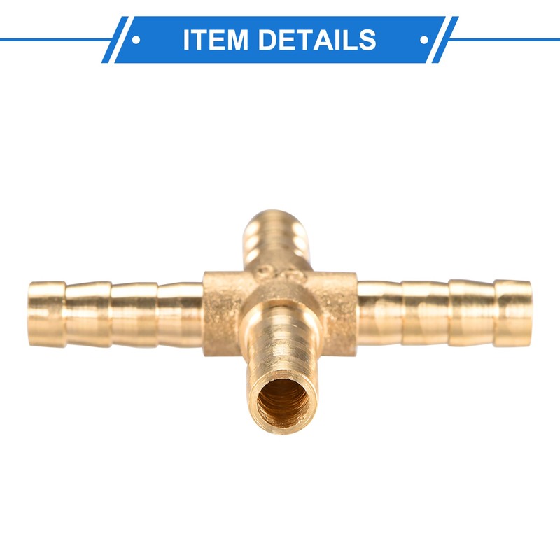 VekAuto 1 Pcs Cross Barb Fitting, Universal for Car