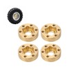 4PCS RC Wheel Hex Hub Adapter 1.9 2.2in Rustproof Widen