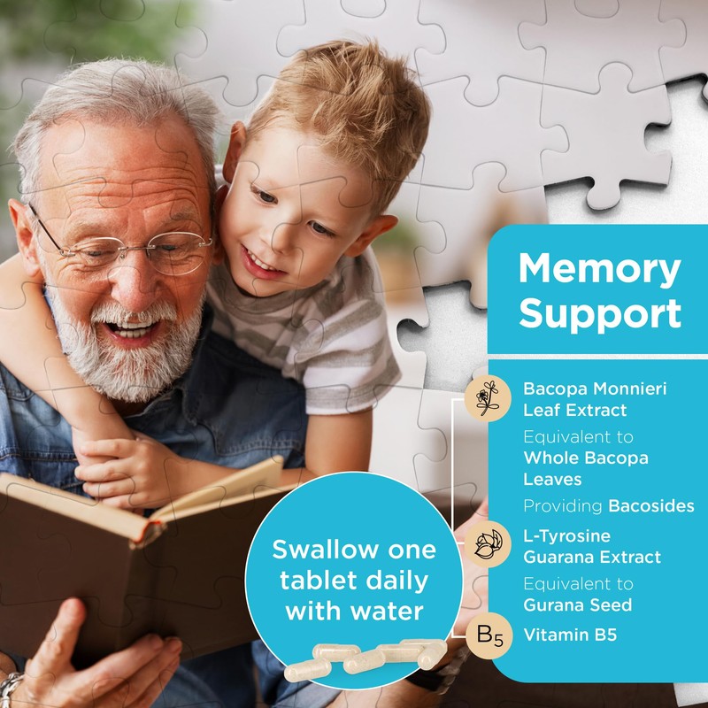 Healthspan Memory Support (60 Capsules) | Supports Your Concentration, Memory
