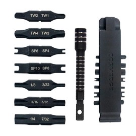 Cosmedge Security Bit Kit Set with Magnetic Extension Bit Holder for Leatherman, Replacement Double-Ended Flat Spanner Tri-Wing Clutch Screwdriver Bits for Leatherman Multi-Tool Accessories,8Pack