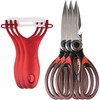 Heavy Duty Kitchen Shears with Peeler Set - Perfect for