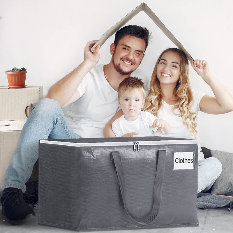 Fabspace Moving Bags Heavy Duty with Strong Zippers and Handles