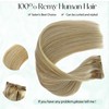 Valiilo Clip in Hair Extensions Human Hair Mixed Bleach Blonde