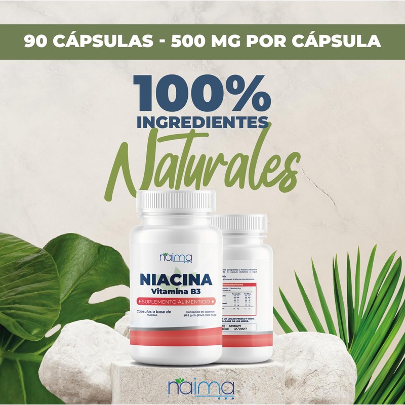 NAIMA Glutamina 500 mg | Suplemento de 100 Cápsulas |