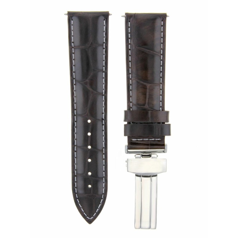 Ewatchparts 20mm Leather Watch Band Strap Compatible With Montblanc Star