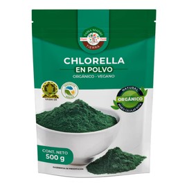 SABIA MADRE TIERRA - CHLORELLA ORGÁNICA CERTIFICADA 500GR - PARED CELULAR ROTA