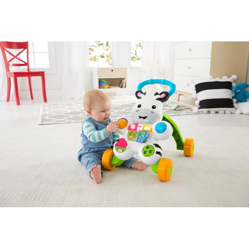 Andadera Para Bebés Fisher-price Cebra De Aprendizaje Blanco
