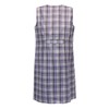 Schuerzenfabrik Button Gown Women's Mixed Fabric Checked Apron Sleeveless Cooking