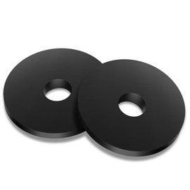 5/8" OD x 1/4" ID x 1/8" Thickness Rubber Flat Washers, Heavy Duty Abrasion Resistant Rubber Washers, Black, 50 PCS