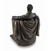 Abraham Lincoln Bronze Finished Historical Sculptural Statue, Expertly Crafted Replica