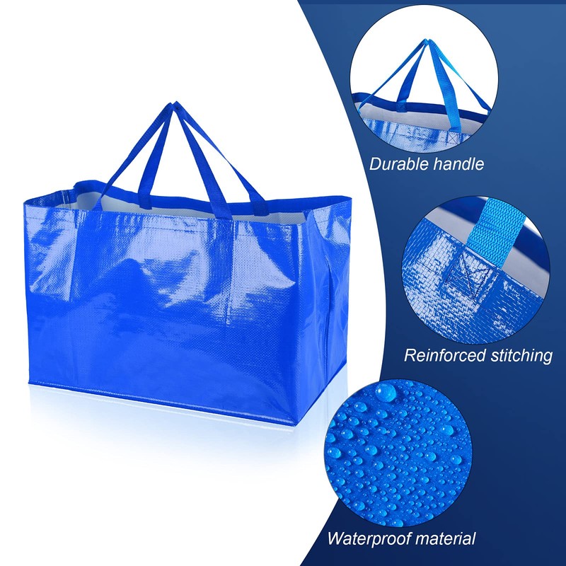 Shappy 6 Pieces Extra Large Reusable Shopping Grocery Bags with