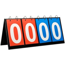 Scoreboard,4 Digit Scoreboard Flip Scoreboards Portable Flip Scoreboard Score Board Numbers for Sports Table Tennis Basketball Volleyball Indoor Outdoor