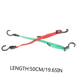 CHILDWEET 2 Pcs Flat Bungee Cords with Hooks High Elasticity Straps for Motorcycles Electric Scooters and Luggage Durable Portable Multipurpose Tie Down