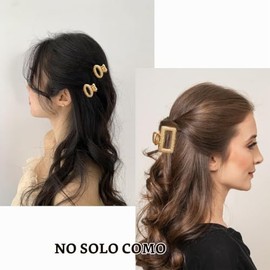 Paquete de 12 mini pinzas para el pelo de metal para mujeres, mamás, esposas, hijas, niñas y novias, pinzas para el pelo medianas para cabello largo, 