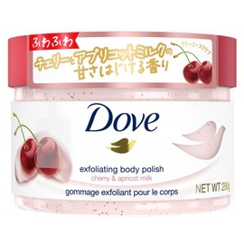 Dove Cherry & Apricot Milk Creamy Body Scrub, Exfoliating Care, Blackheads, Transparency, Gift, 10.5 oz (298 g)