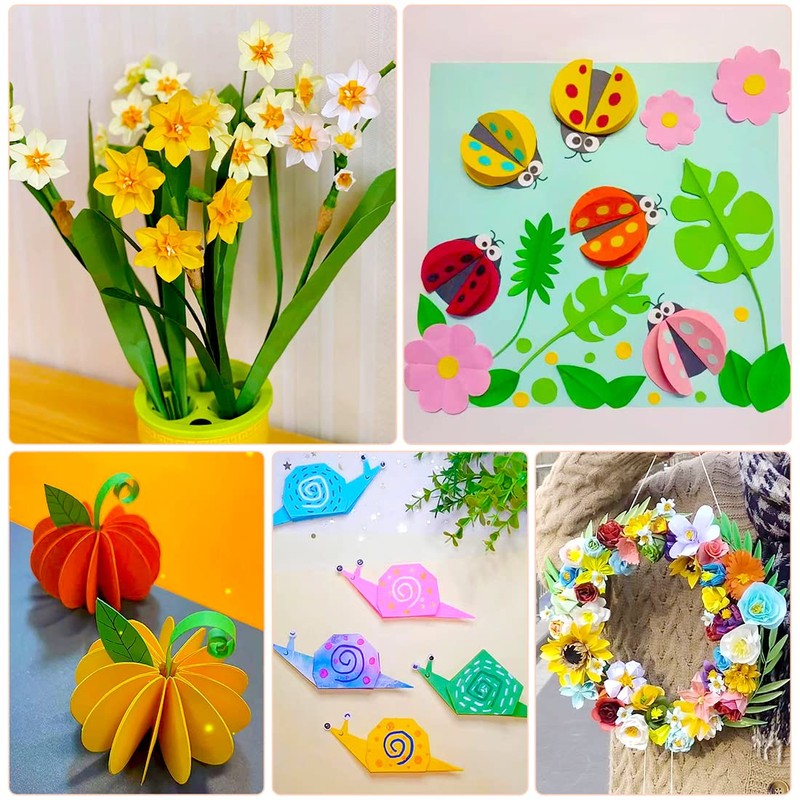 IOOLEEM Origami Paper, 200 Sheets, 20 Colors, 6 Inch Square,