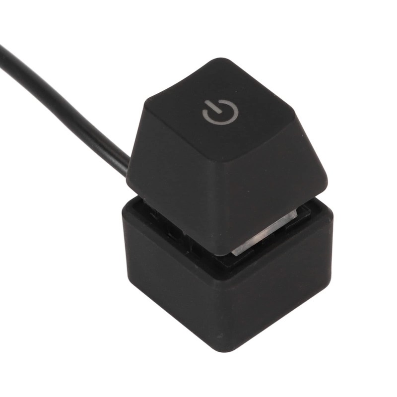 CCYLEZ 6.6 ft PC Power Button, Blue Switch Mechanical Key