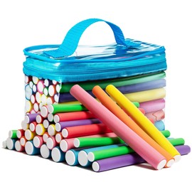 Tifara Beauty Salon Heatless Flexible Hair Rollers Curlers 42-pack 7" Soft Foam Flexi Twist Curling Rods for Short Long Hair