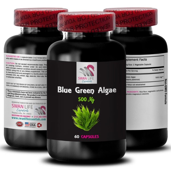 SWAN LIFE ESSENTIALS Spirulina Algae Pills - BLUE GREEN ALGAE