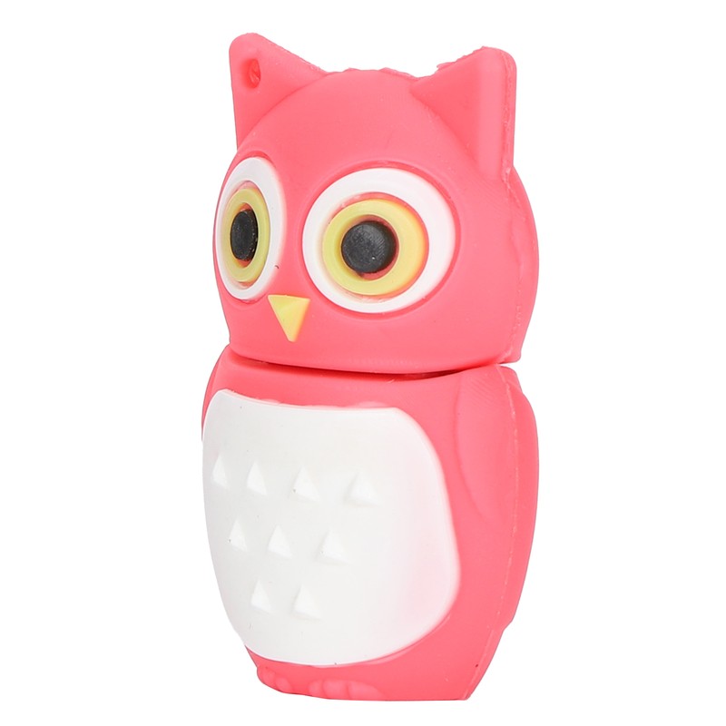 Cartoon U Disk Pink Owl Appearance High Speed Bulk Storage