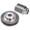 uxcell #45 Steel Worm Gear Set 40T 1.5 Module 20:1