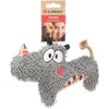 Flamingo Saffia Rhino Toy with Rope - Grey, with Squeaker