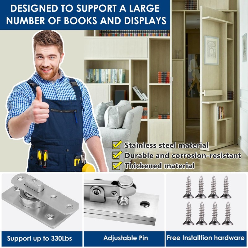 330 LBS Pivot Hinge for Large & Heavy Wood Doors