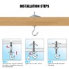 8 Pcs Wing Spring Toggle Hook, Ceiling Hooks Plasterboard, Carbon