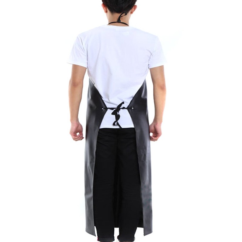 BESTCYC Men's Black Heavy Duty Waterproof Stain Resistant PVC Extra