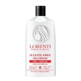 LORENTI TOKYO & SEOUL Shampoo without salt, sulphates and silicones, 630 ml, sulphate-free shampoo for frizzy and damaged hair, moisturises