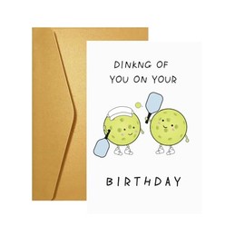 New valley warbler Pickleball Birthday Greeting Card (BALL)