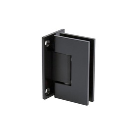 FHC GLENF5MB Glendale Square 5 Degree Positive Close Wall Mount Hinge Full Back Plate - Matte Black