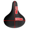 NOGUCHI TTH-003 Bicycle Saddle, Large Soft Saddle, Black, Compatible with
