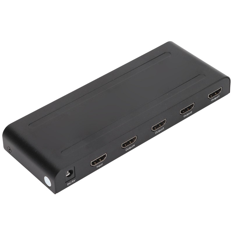1x4 HD Multimedia Interface Splitter 4K 60hz 4 Port HD