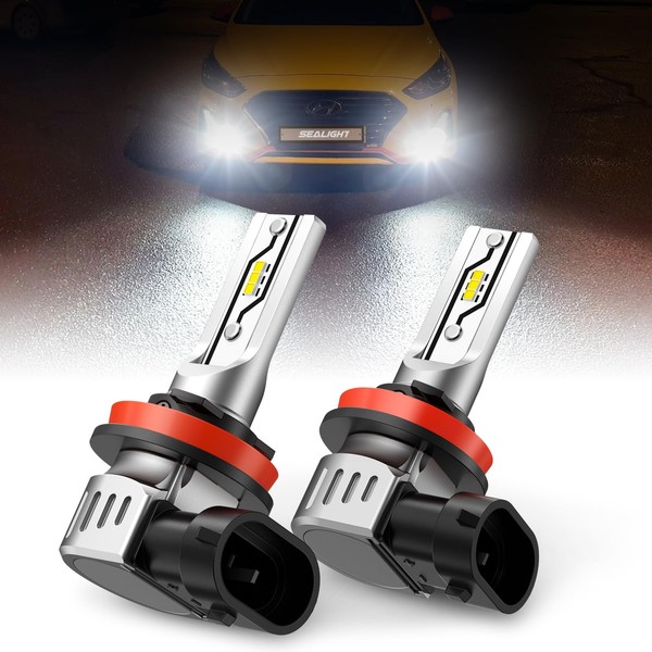 SEALIGHT SEALIGHT H8 H11 Fog Light Bulbs, 6500K White H16