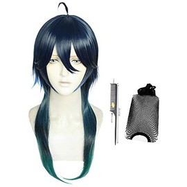 ABUNDANTDOODS Malleus Draconia Cosplay Wig Malleus Draconia Costume Accessory with Net and Comb Green