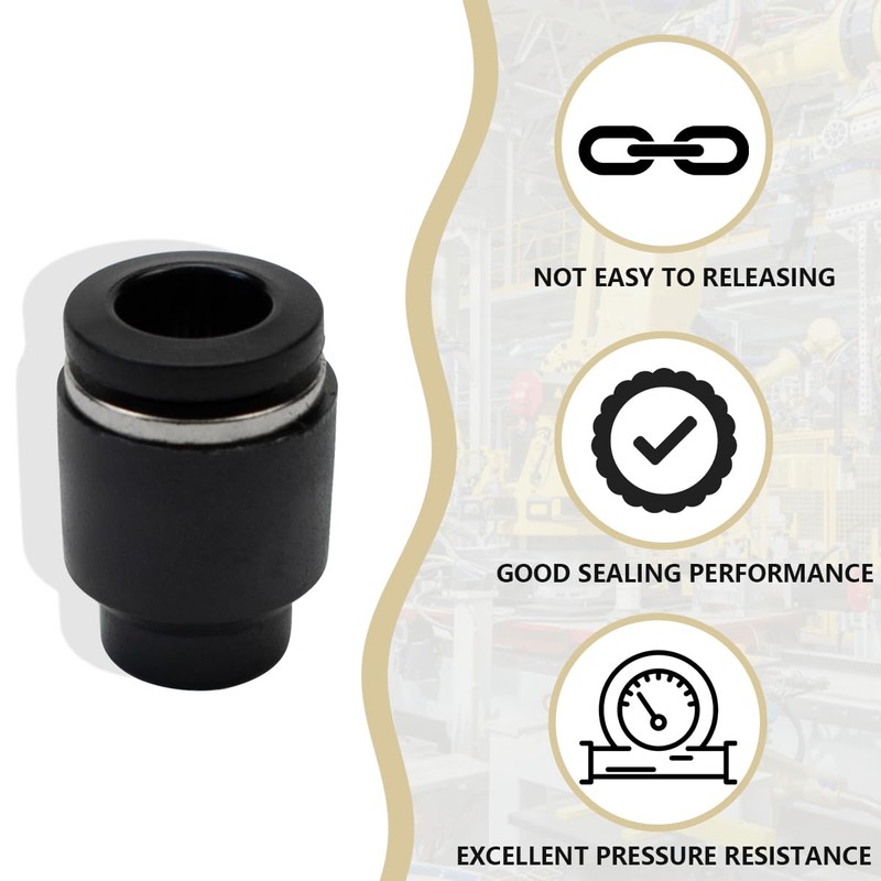 Bwintech 10 pieces 10 mm hose AD push-to-connect pneumatic cap
