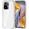 USTIYA Case for Xiaomi Poco M5s / Redmi Note 10s 4G / Redmi Note 10 4G Case Clear TPU Four Corners Protective Cover Transparent Soft funda